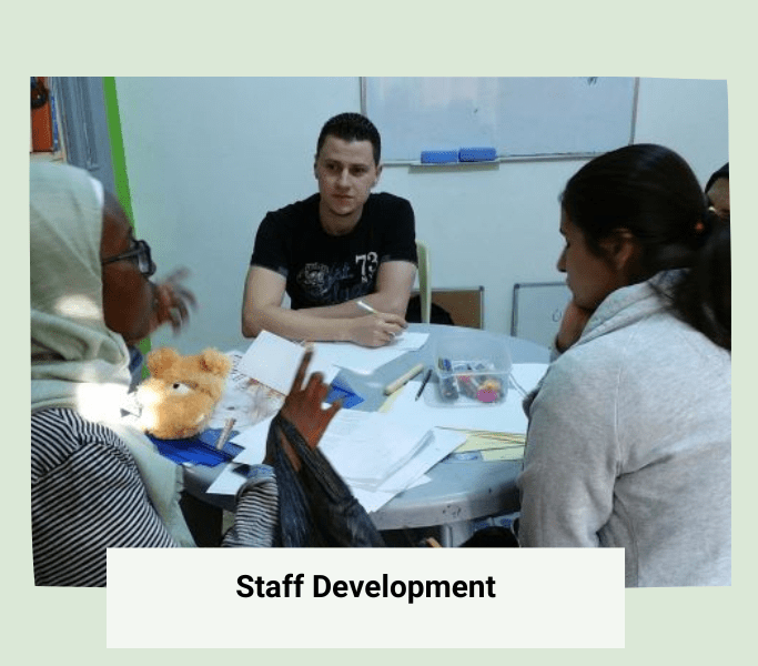 staff development training for refugee children